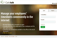 Tablet Screenshot of calctab.com